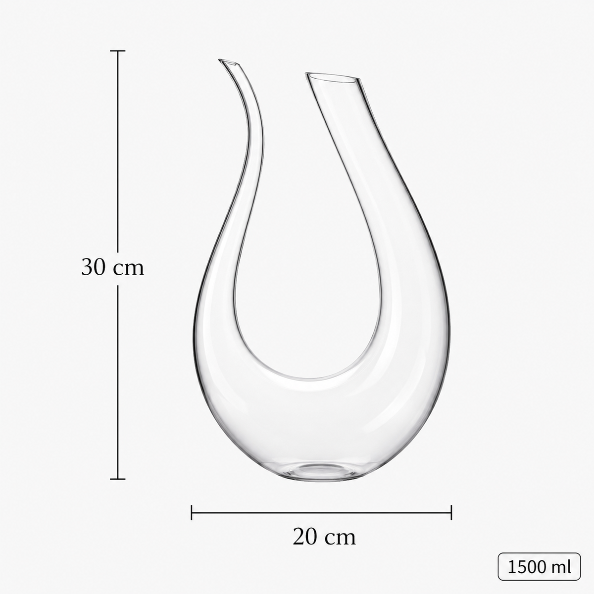 Decanter De Vinho Vellaro - Cristal Escultural