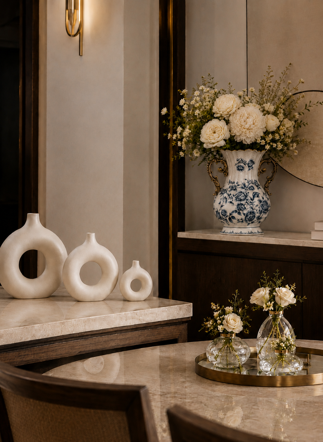 Bandejas decorativas: como criar composições que organizam e valorizam a sala