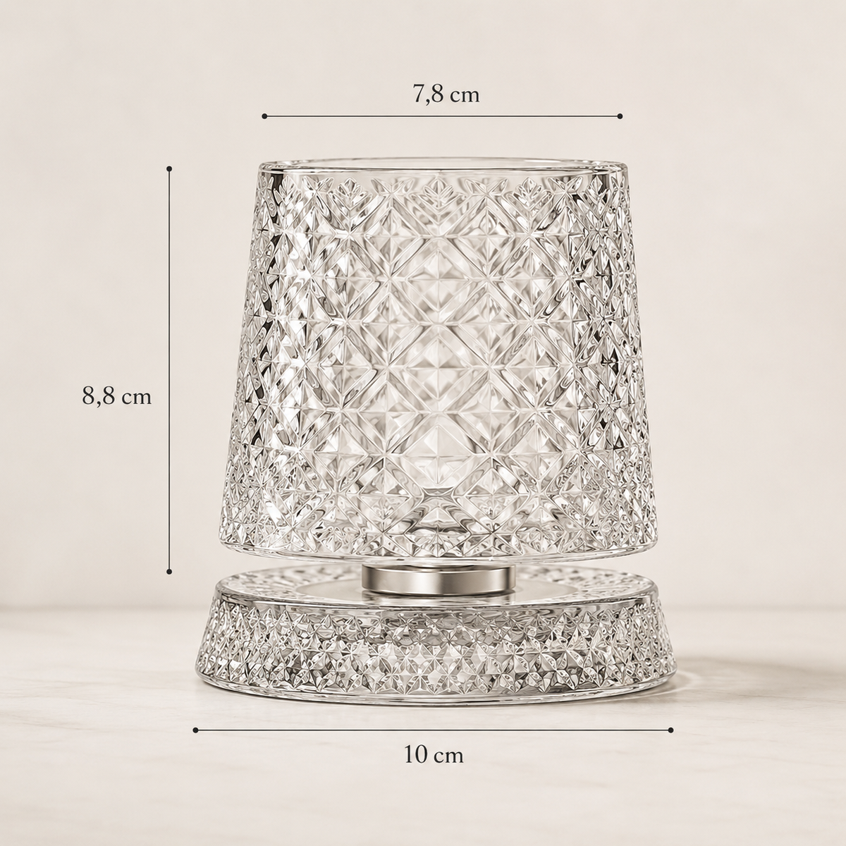 Copo Giratório de Vidro para Whisky - Base 360°