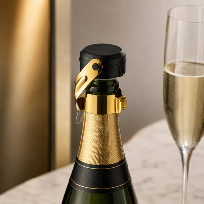 Vedador Para Vinho e Espumante Em Aço Inox