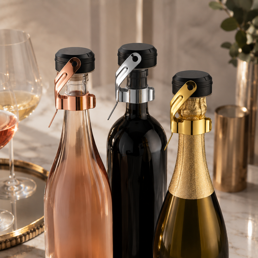Vedador Para Vinho e Espumante Em Aço Inox
