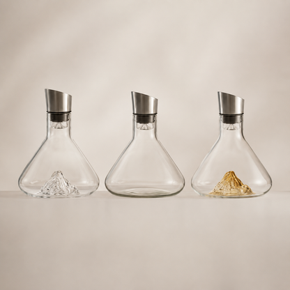 Decanter Alpino Para Vinho - Vidro Escultural