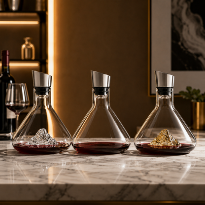 Decanter Alpino Para Vinho - Vidro Escultural