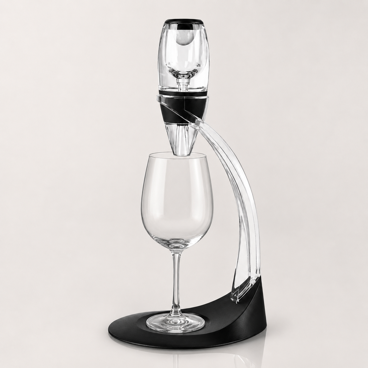 Aerador De Vinho Com Suporte Curvo - Volare