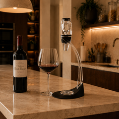 Aerador De Vinho Com Suporte Curvo Volare