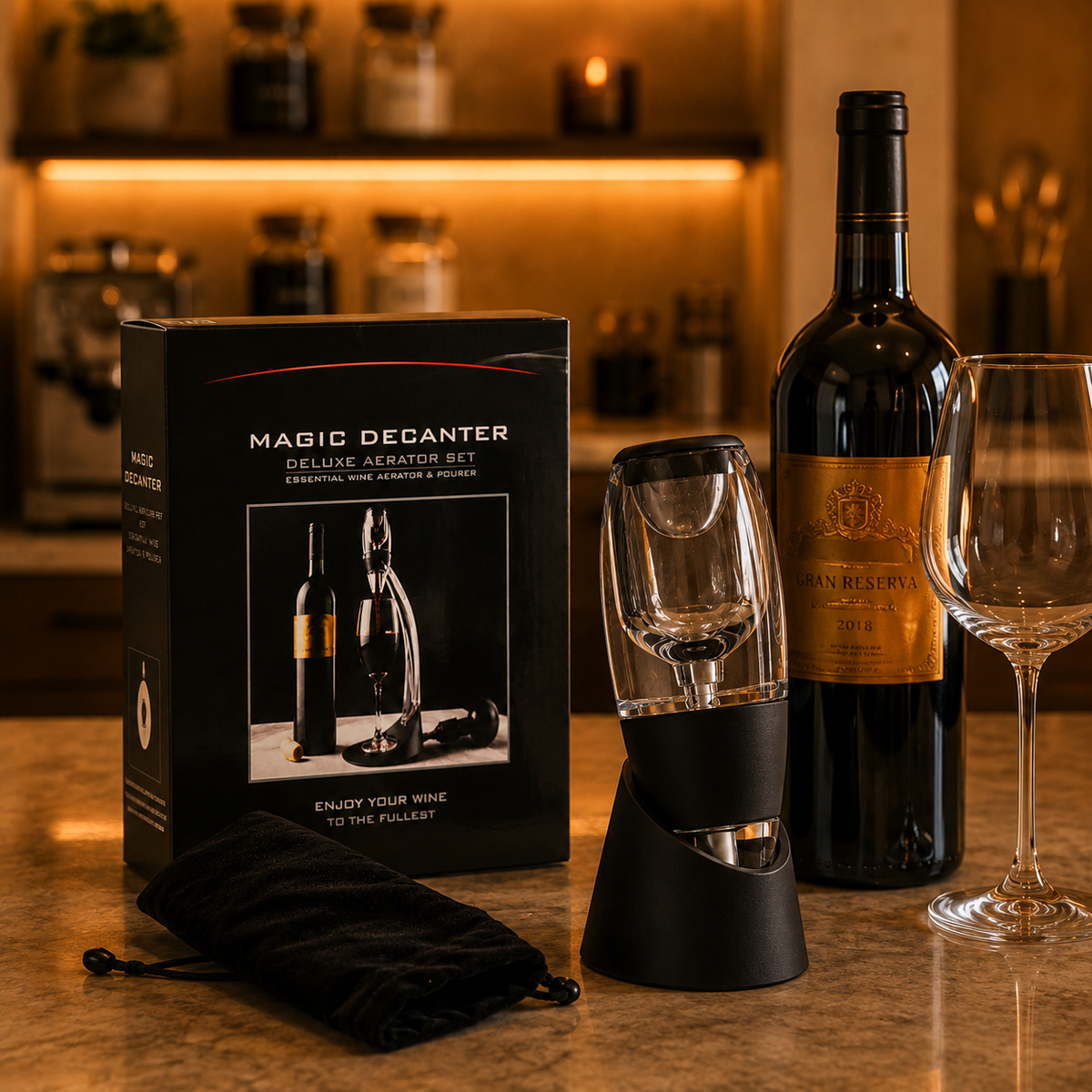 Aerador De Vinho Portátil Com Bolsa - Volare