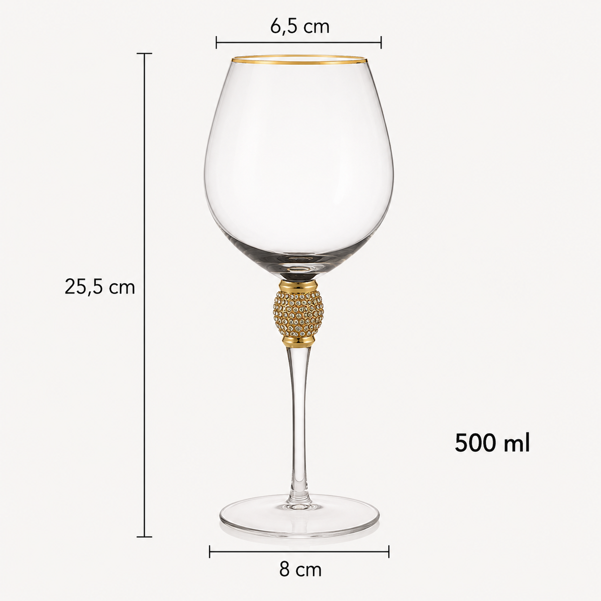 Conjunto De Taças Para Vinho Aurelle - 2 Peças