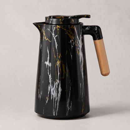 Garrafa Térmica Siena Com Acionamento Superior - Mármore Preto
