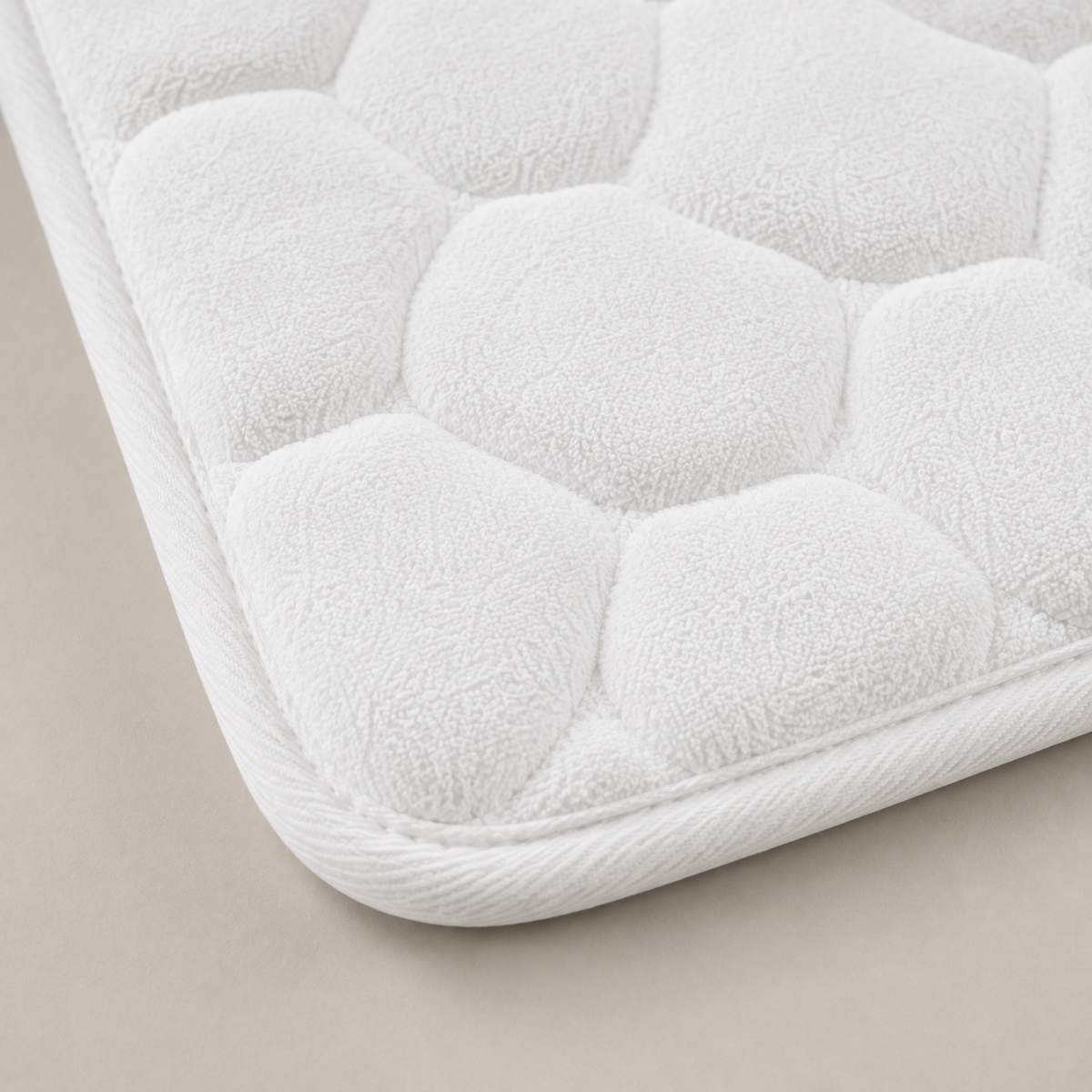 Tapete De Banho Com Relevo De Pedras - White