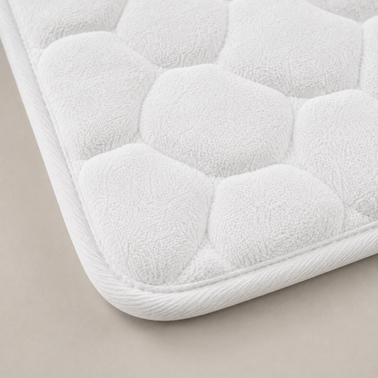 Tapete De Banho Com Relevo De Pedras - White