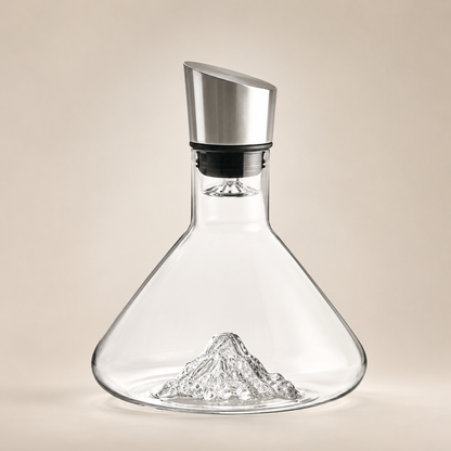 Decanter Alpino Para Vinho - Vidro Escultural