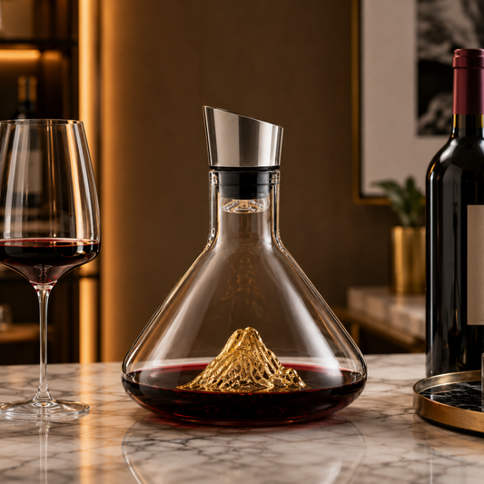 Decanter Alpino Para Vinho - Vidro Escultural