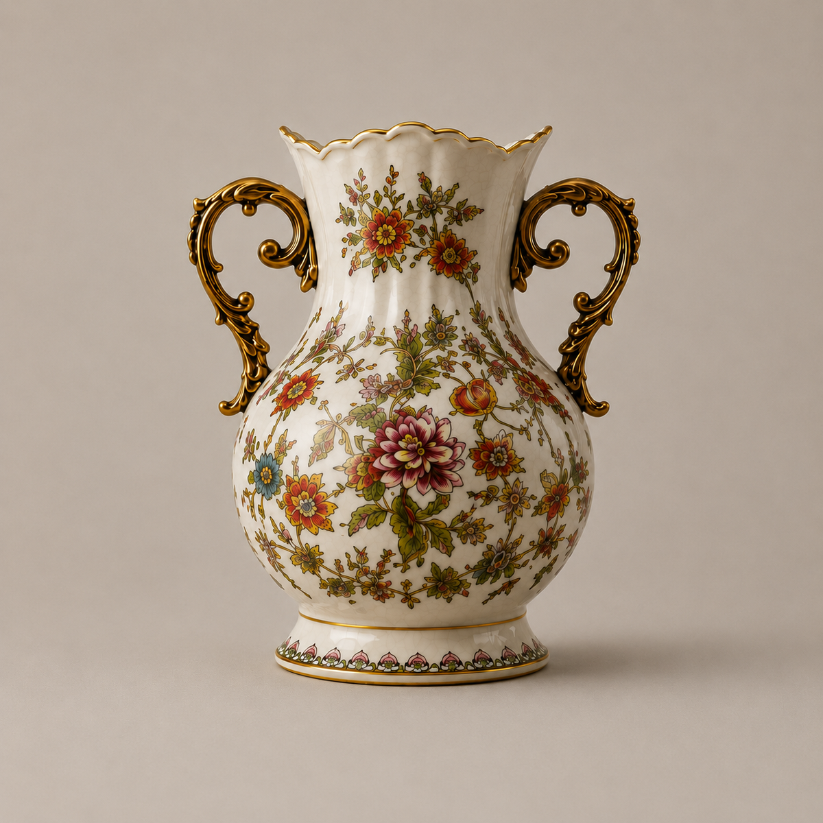 Vaso Decorativo de Cerâmica Serafina - Floresta Viva