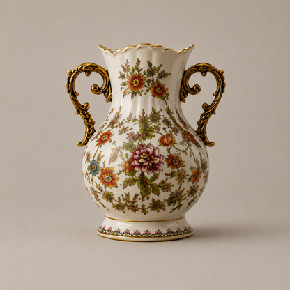 Vaso Decorativo de Cerâmica Serafina - Floresta Viva