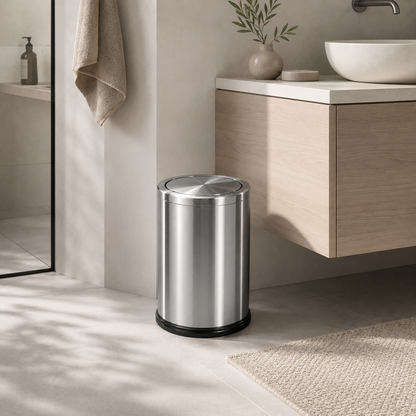Lixeira Swing-Top Em Aço Inox - 9 L