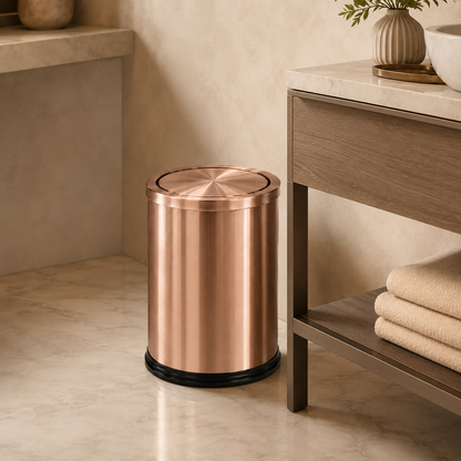 Lixeira Swing-Top Em Aço Inox 9 L