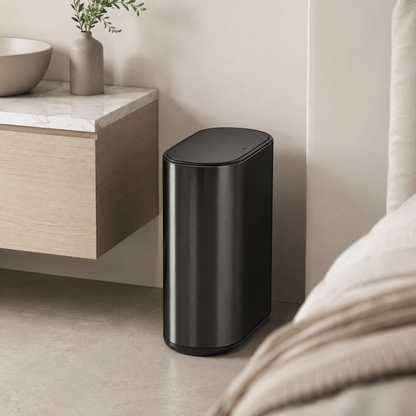 Lixeira Slim Com Tampa de Pressão Aço Inox - 7 L