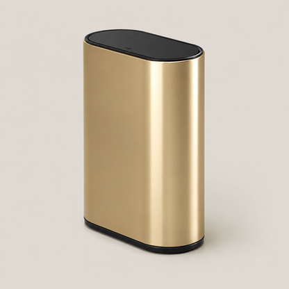 Lixeira Slim Com Tampa de Pressão Aço Inox - 7 L