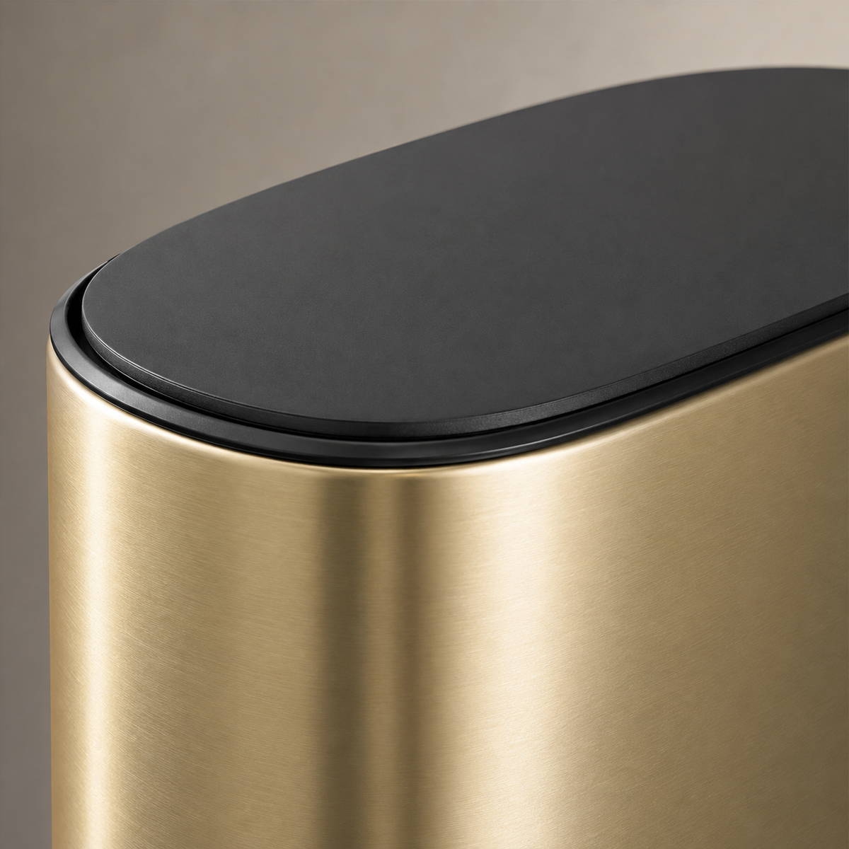Lixeira Slim Com Tampa de Pressão Aço Inox - 7 L