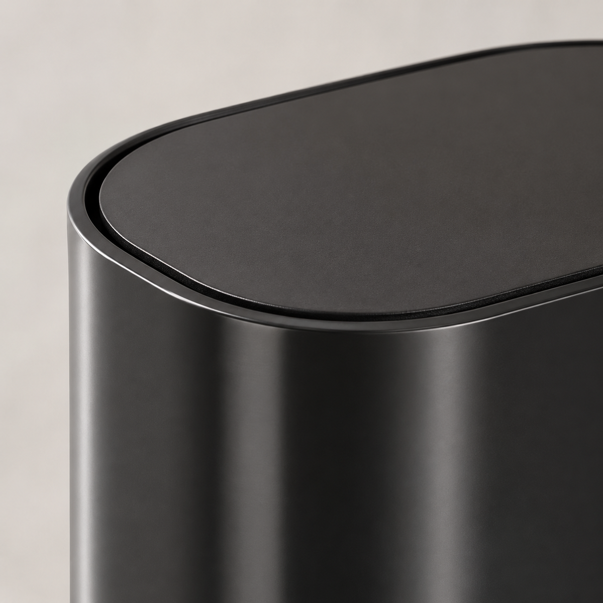 Lixeira Slim Com Tampa de Pressão Aço Inox - 7 L