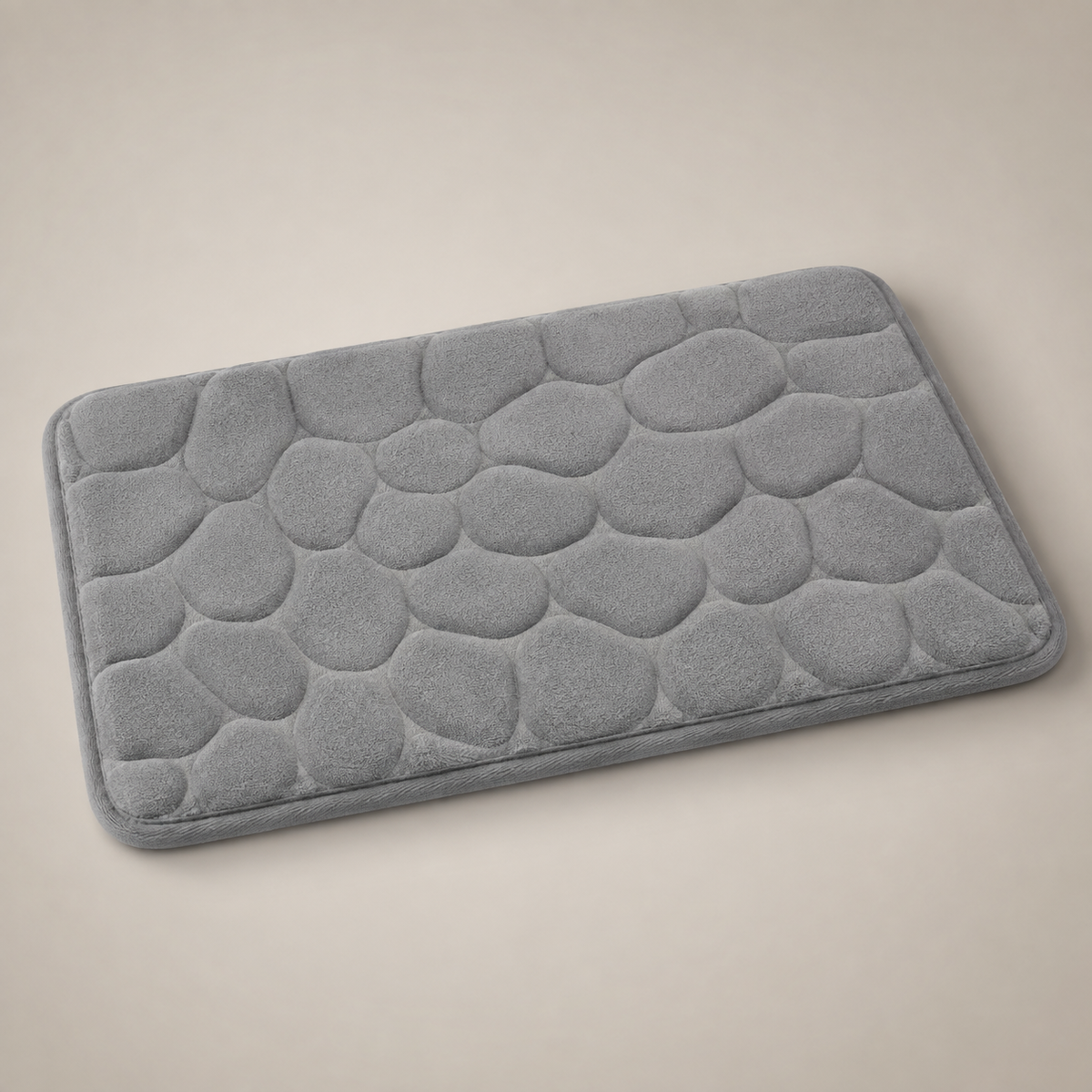 Tapete De Banho Com Relevo De Pedras - Grey