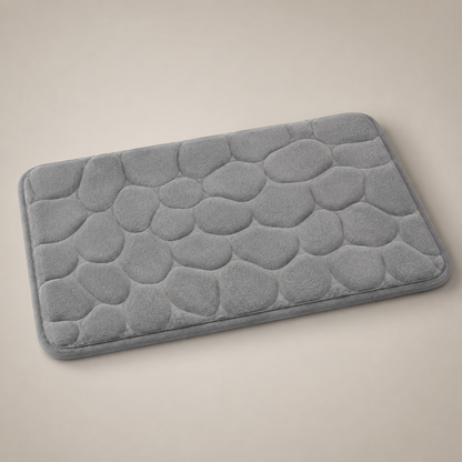 Tapete De Banho Com Relevo De Pedras - Grey