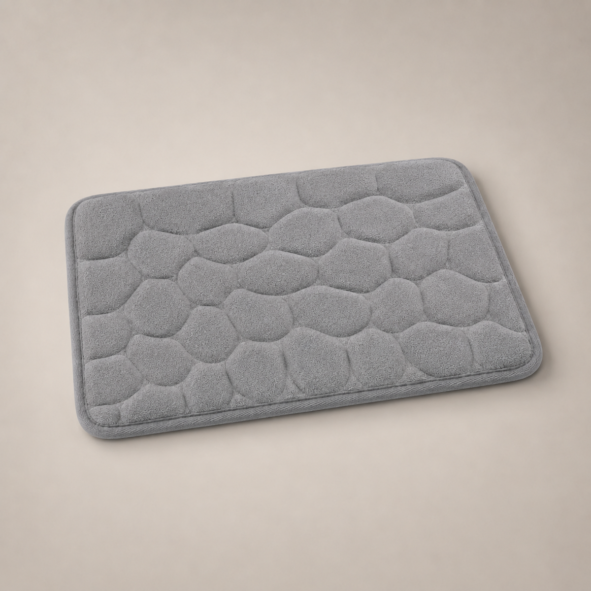 Tapete De Banho Com Relevo De Pedras - Grey