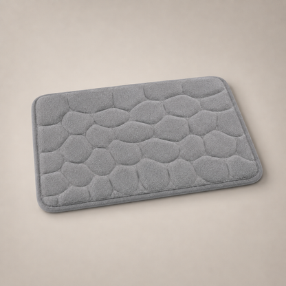 Tapete De Banho Com Relevo De Pedras - Grey