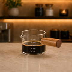 Copo Medidor Para CCopo Medidor Para Café em Vidro Borossilicato 75 mlafé em Vidro Borossilicato 75 ml